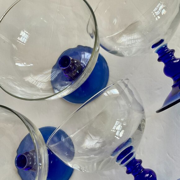 CRISTAL D'ARQUES Durand Set of 4 Champagne/Dessert Tall Glasses EUC - Picture 6 of 7